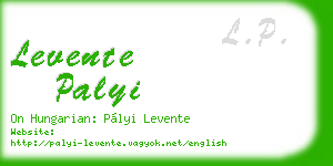 levente palyi business card